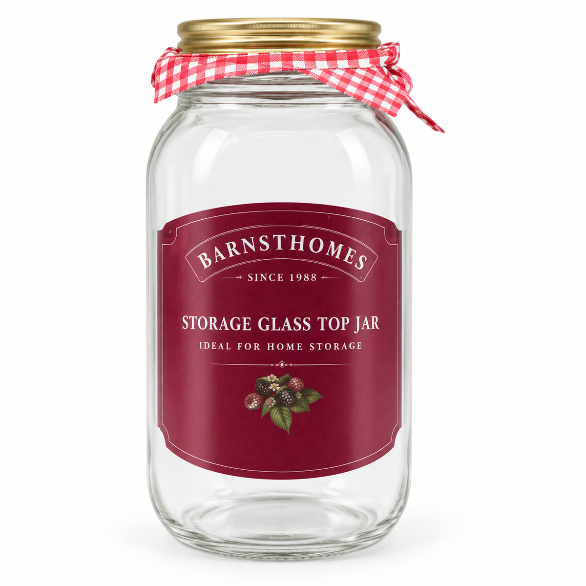 Danny Home Glass Storage Jar - 9 x 14 cm