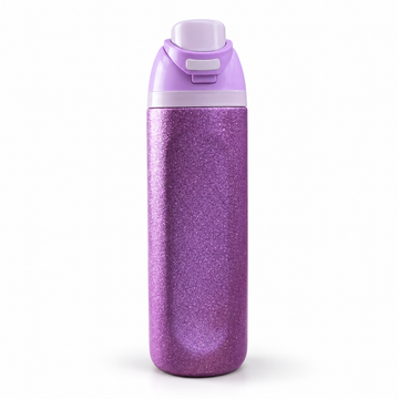 Purple Glitter Water Bottle