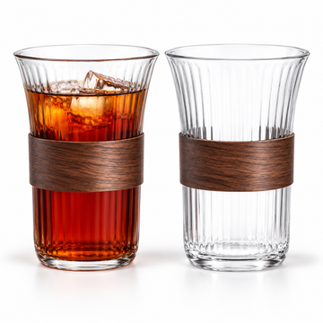 Danny Home 2 Piece Textured Glass Set - 310 ml