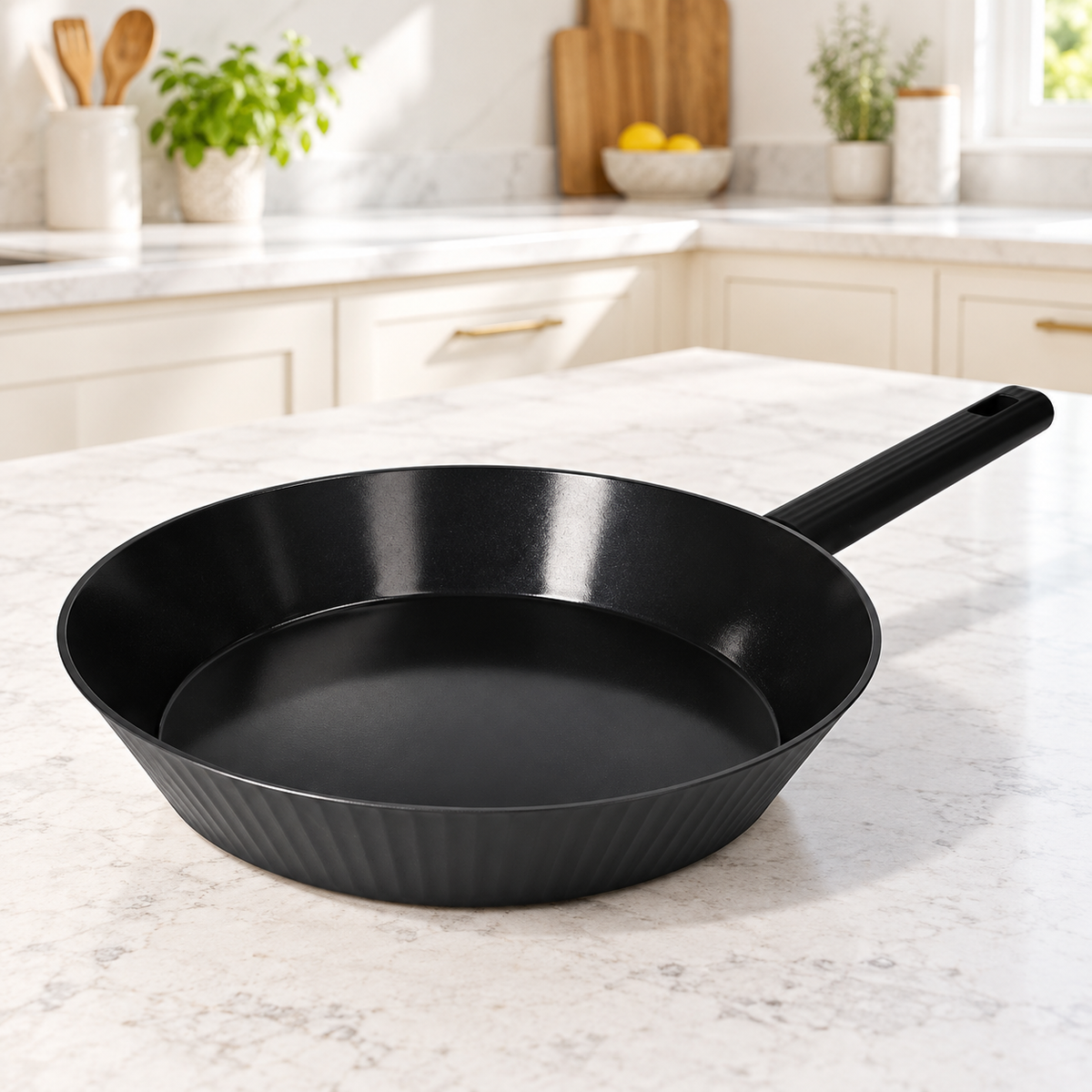 Danny Home Black Frying Pan -  26x5cm