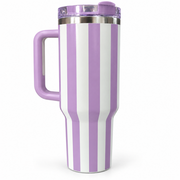 Striped Handle Tumbler