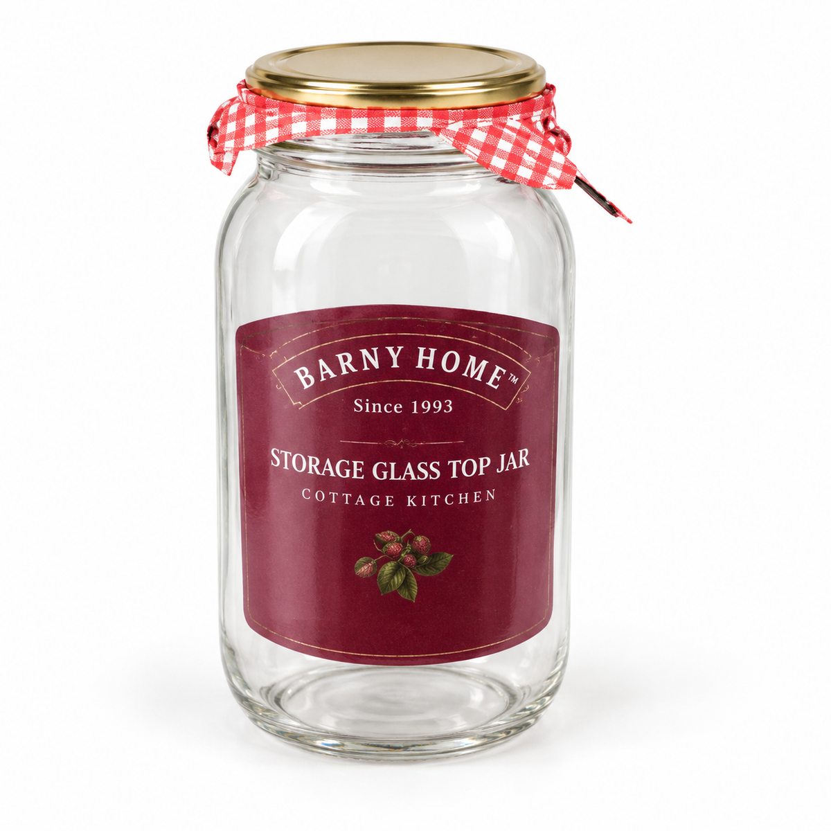 Danny Home Glass Storage Jar - 9 x 14 cm