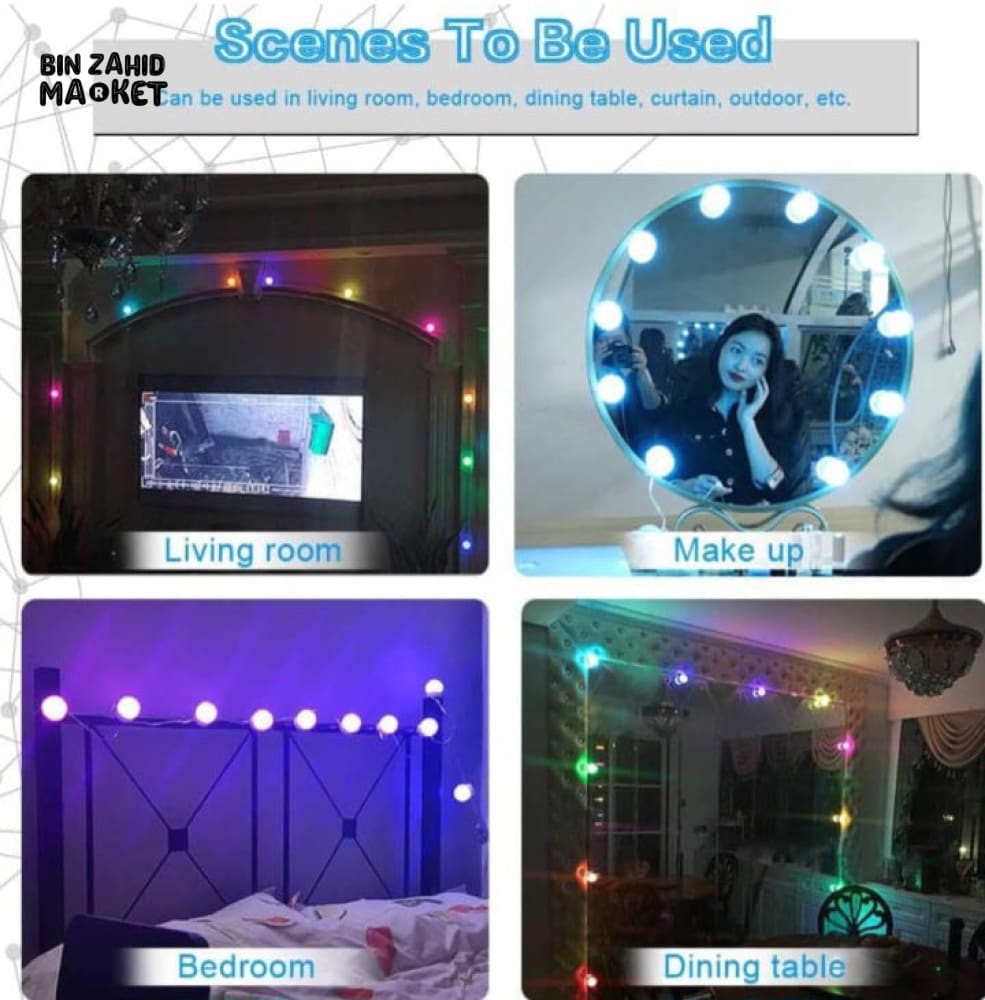 10 PIECES RGB VANITY BULB LIGHT
