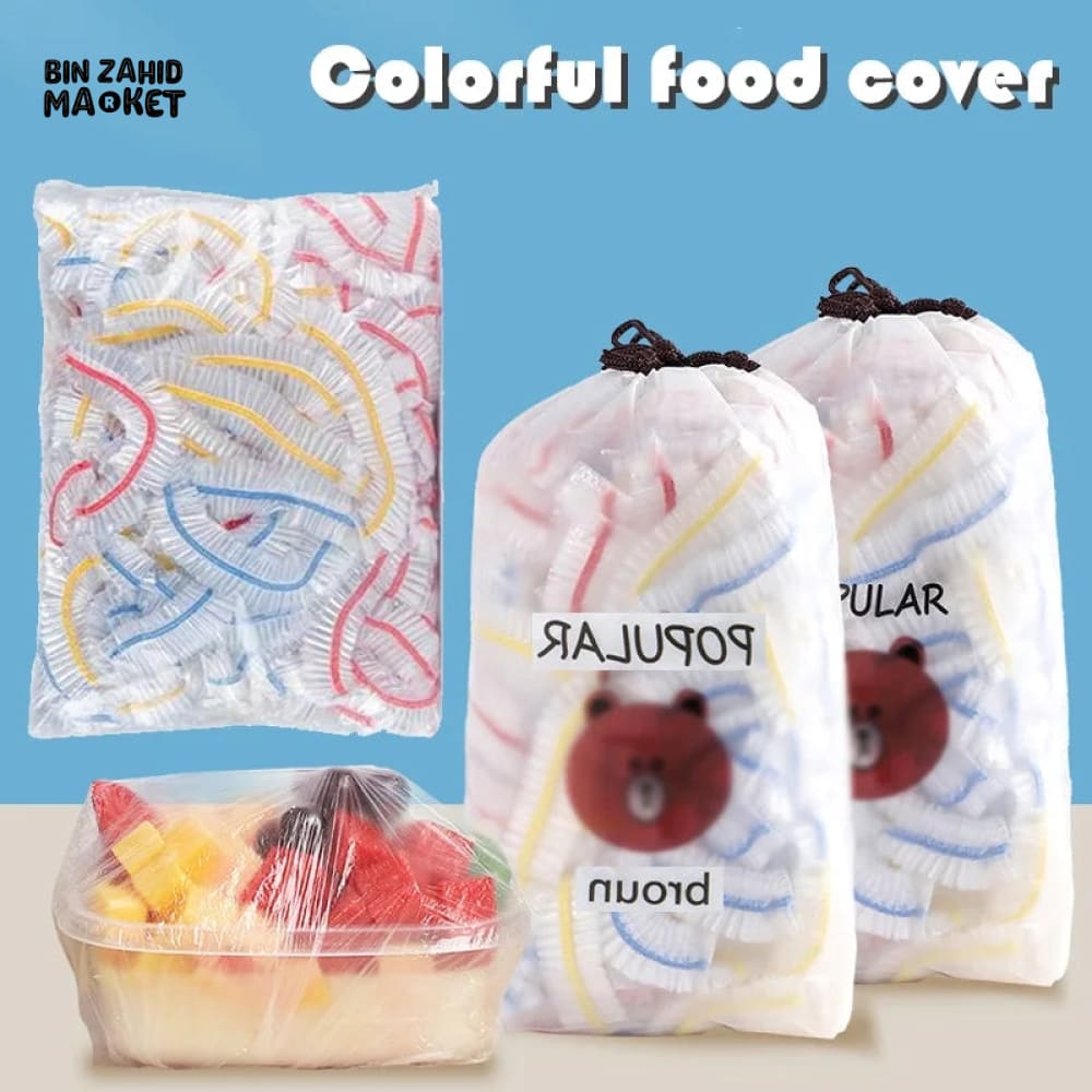 100 PIECES COLOFUL FOOD COVERS
