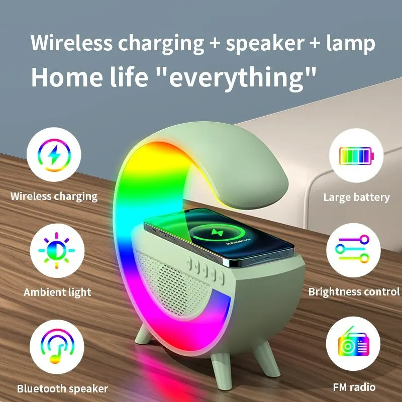 WIRELESS CHARGER + BLUETOOTH SPEAKER G-LAMP