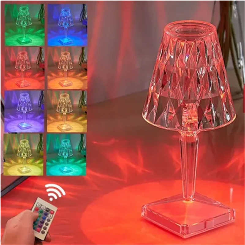 ACRYLIC DIAMOND TABLE LAMP