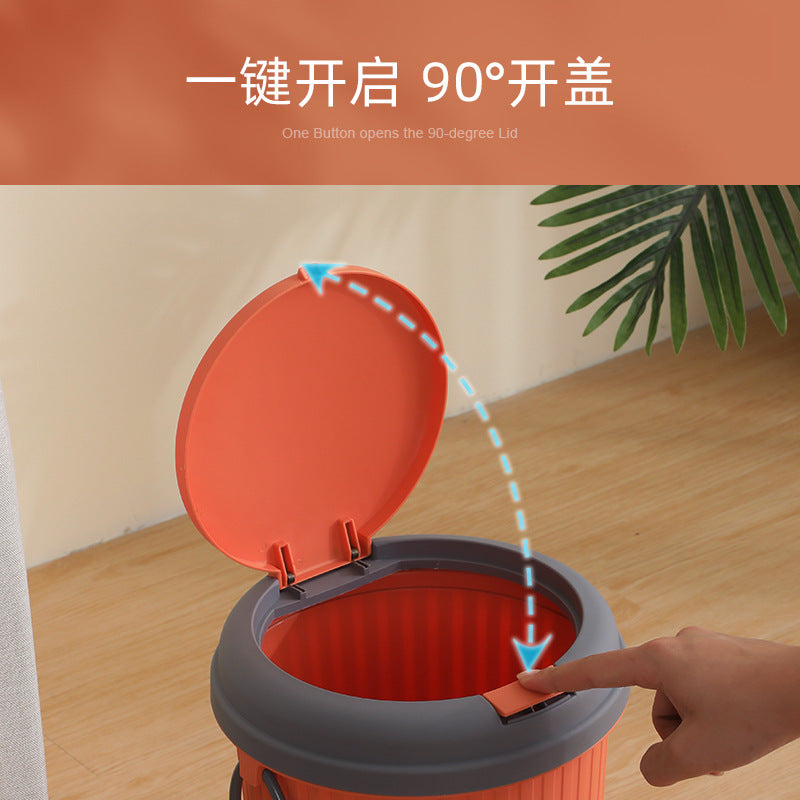 ECO-FRIENDLY TRASH BIN WITH LID