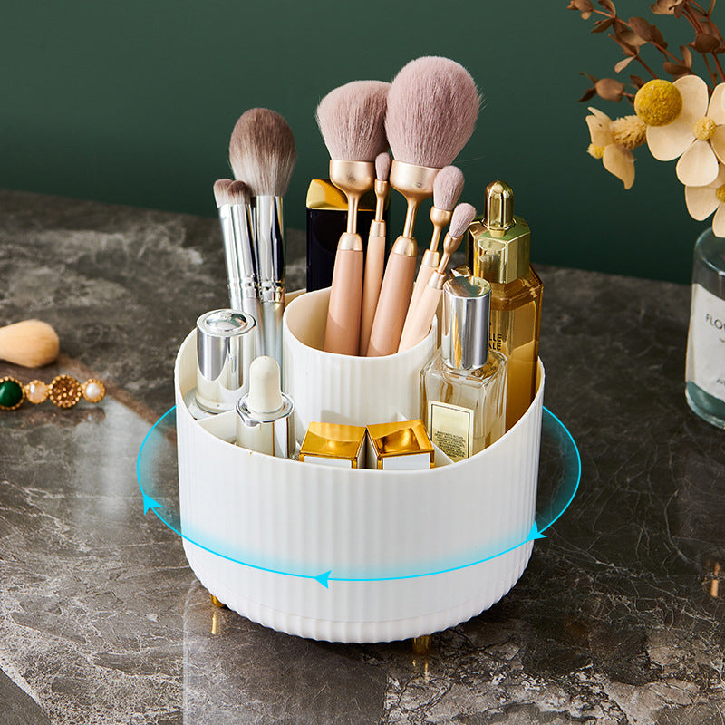 360° ROTATING COSMETIC BRUSH ORGANIZER