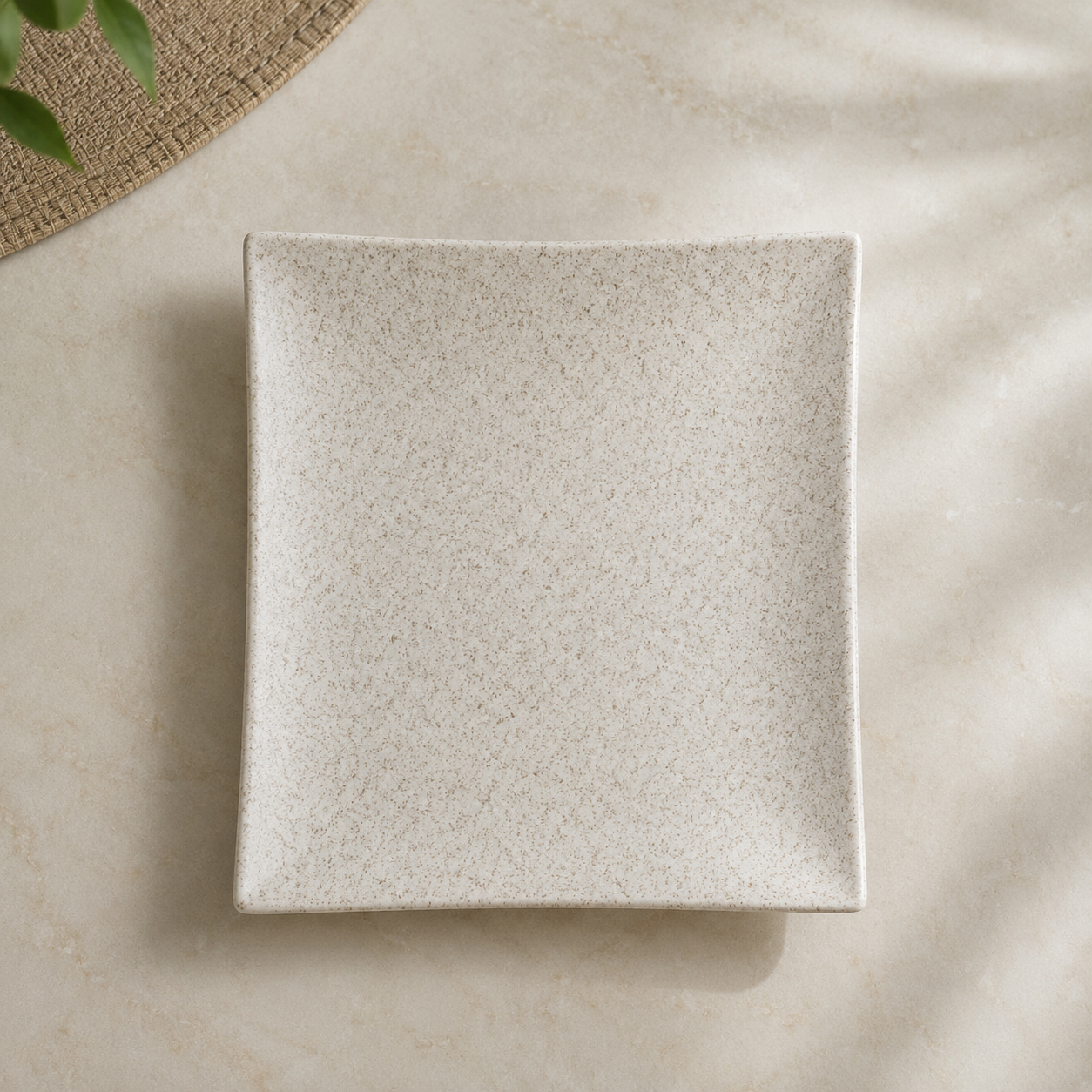 WINSOR ENGLAND SQUARE SERVING PLATE / WHITE - 12.25 INCH