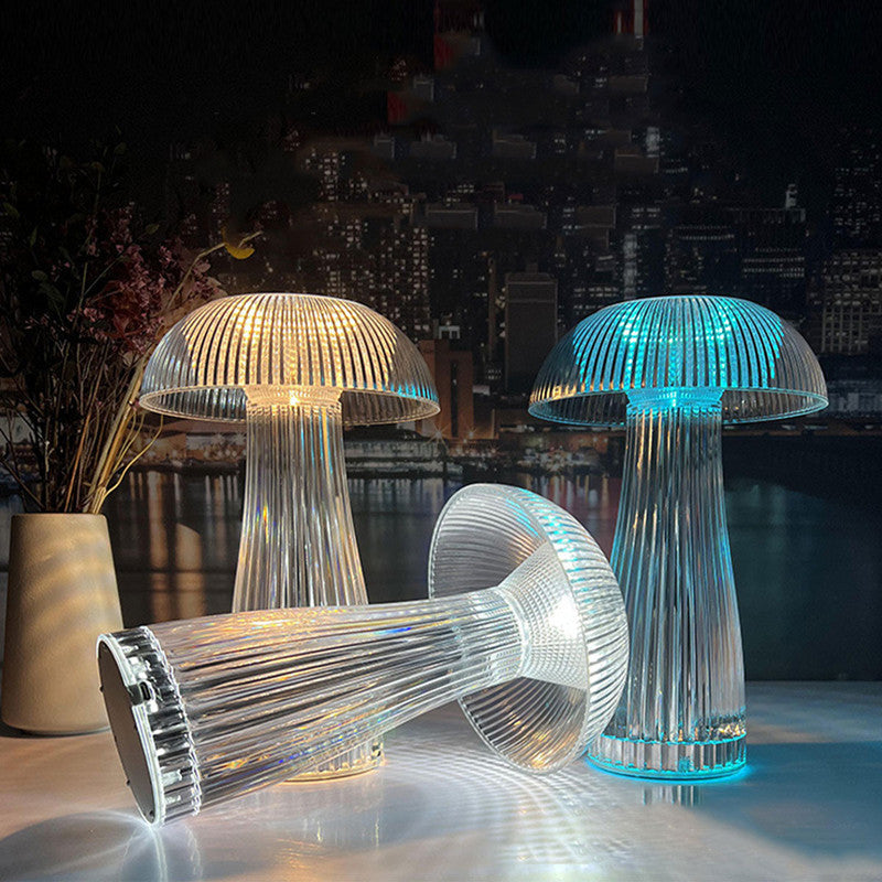 TOUCH LED MUSHROOM CRYSTAL LAMP