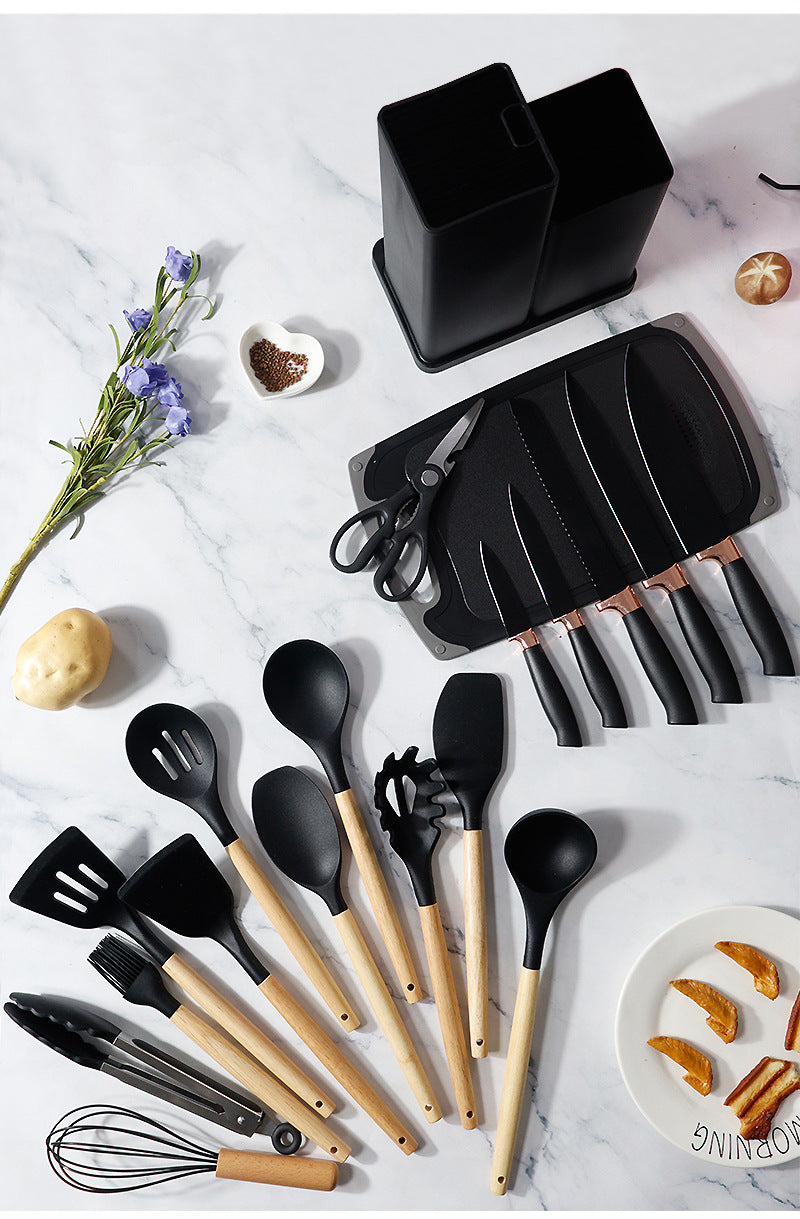 19 PIECES UTENSILS WITH KNIFE SET