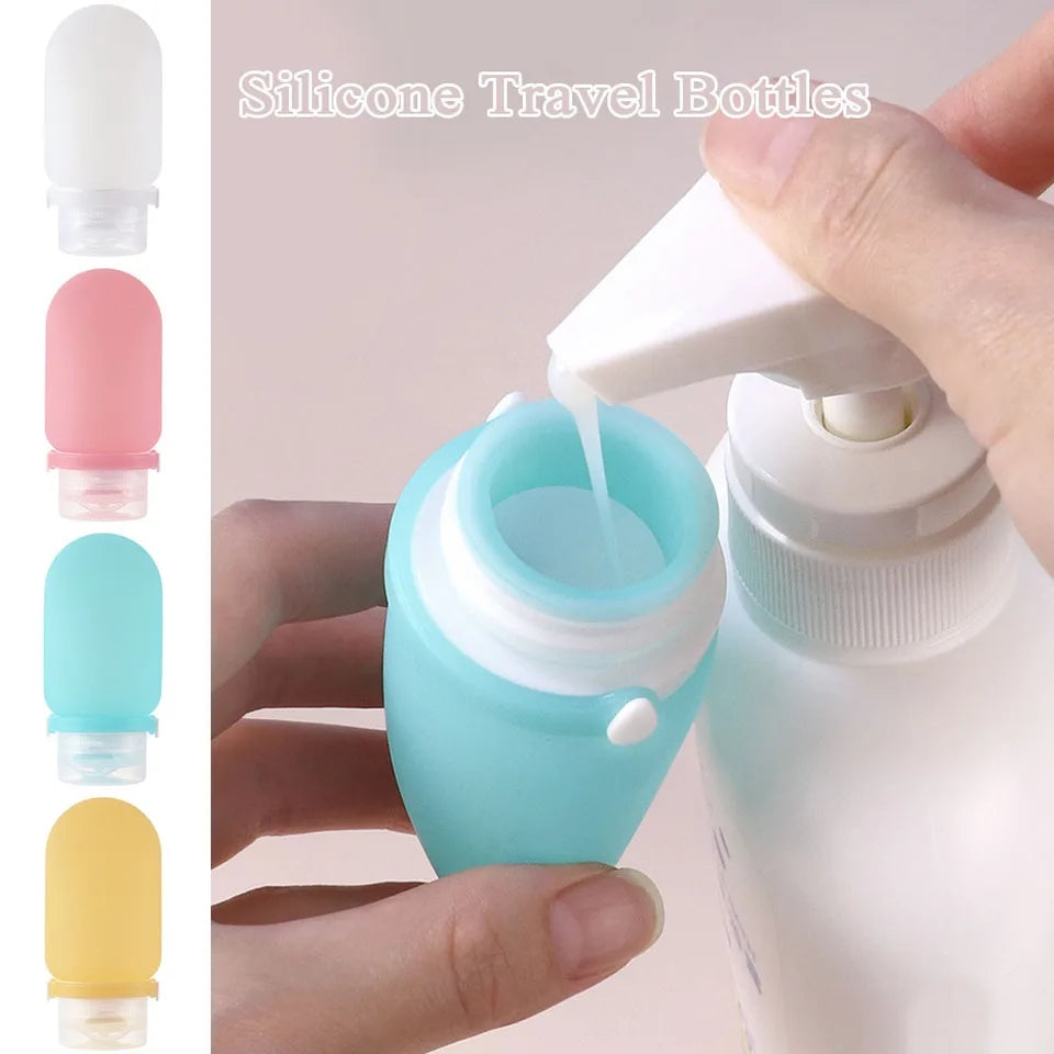 TRAVEL SILICONE TOILETRIES BOTTLES