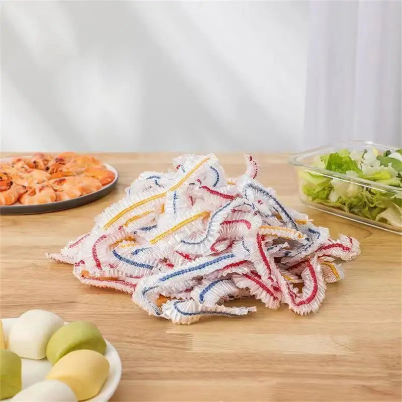 100 PIECES COLOFUL FOOD COVERS