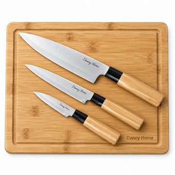 Danny Home Kitchen Knife And Board Set - 4 Pieces