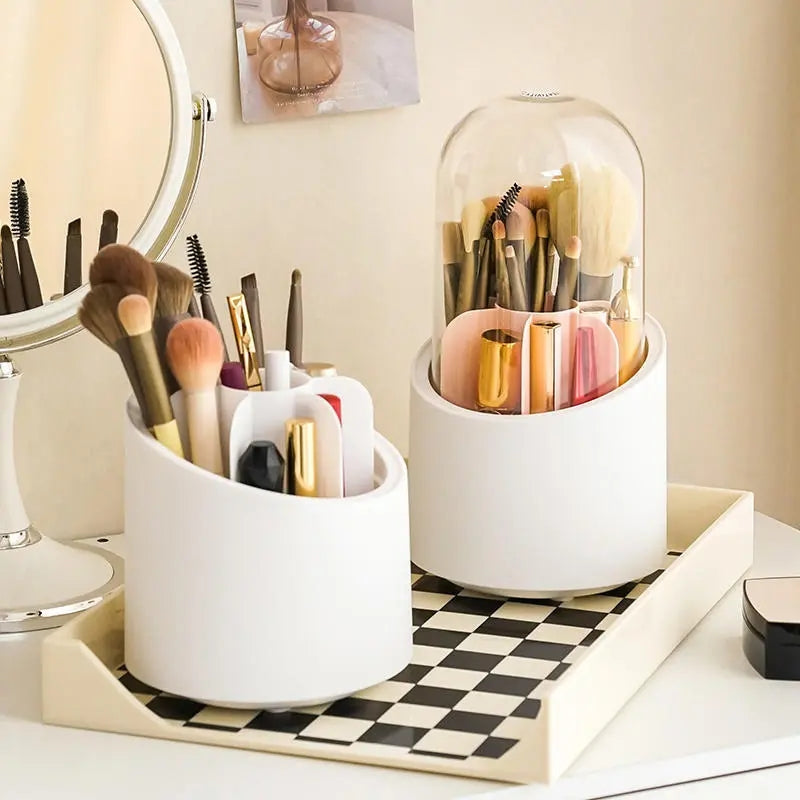 ROTATING BASE MAKEUP BRUSH HOLDER