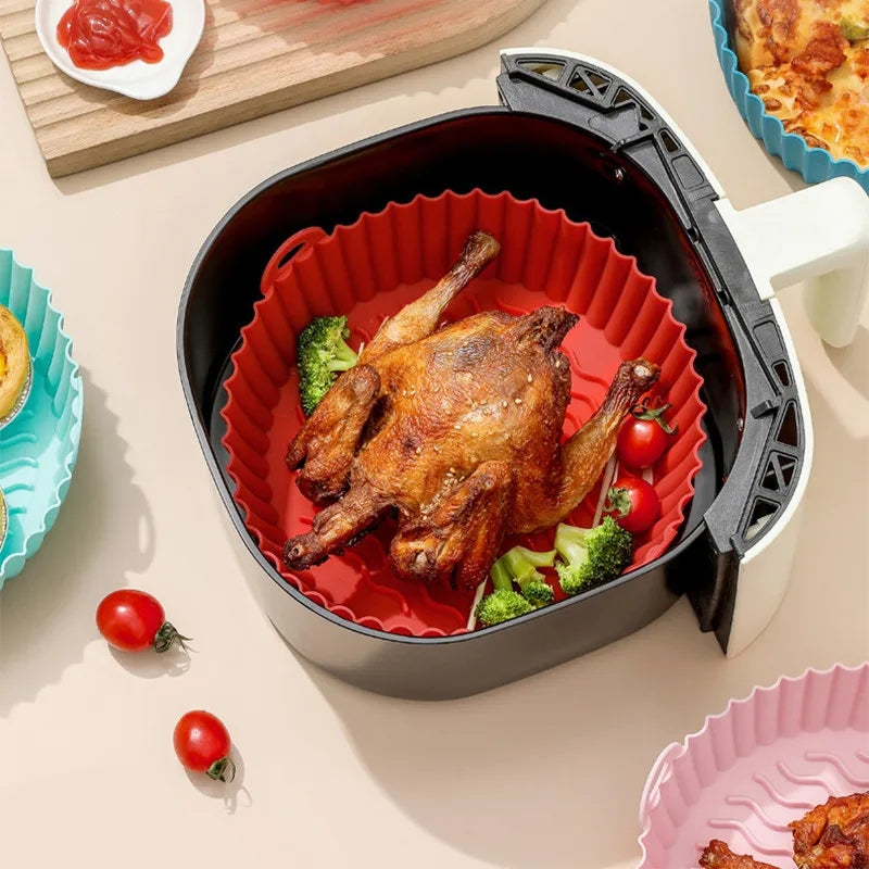 REUSABLE SILICONE AIR FRYER PAN