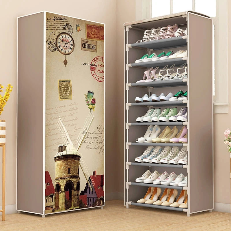 8X LAYERS PRINTED SHOE RACK