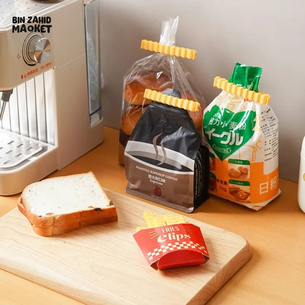 12 PIECES MAGNETIC FRENCH FRIES FOOD SEALING CLIPS