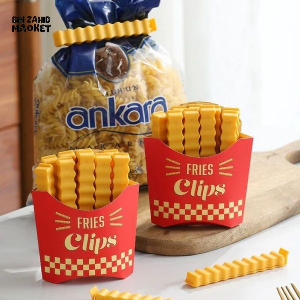 12 PIECES MAGNETIC FRENCH FRIES FOOD SEALING CLIPS