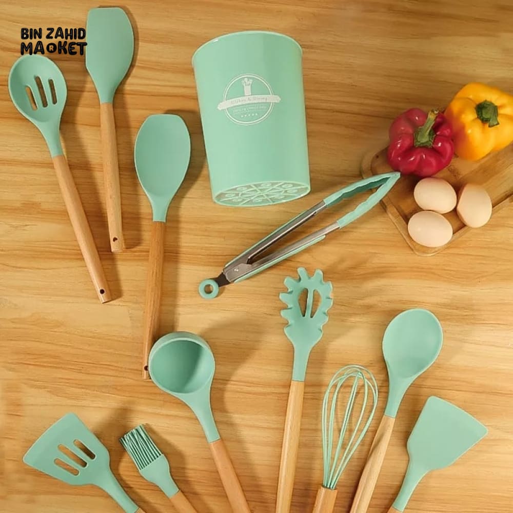 12 PIECES SILICONE UTENSIL SET