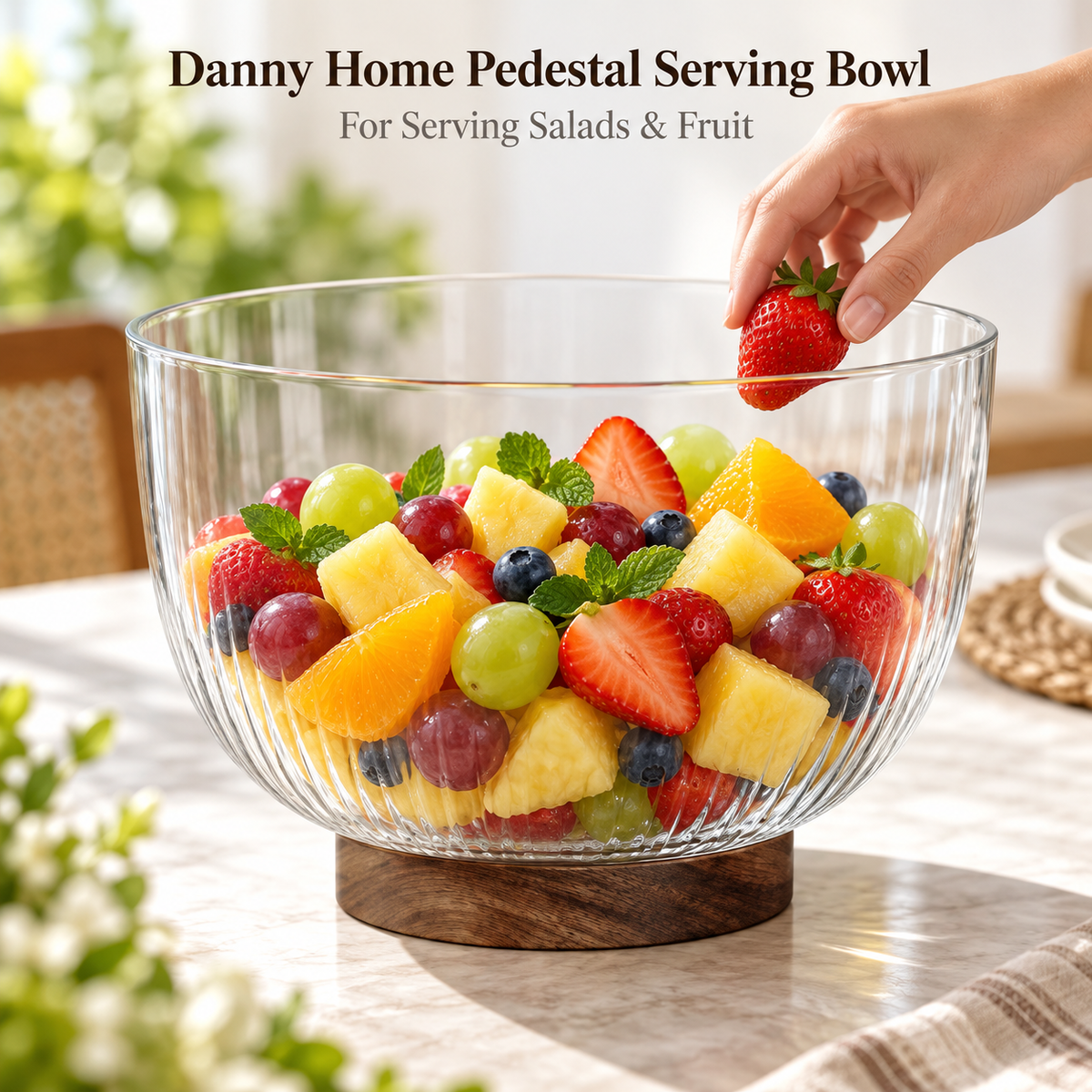 Danny Home Pedestal Serving Bowl - 3870 ml