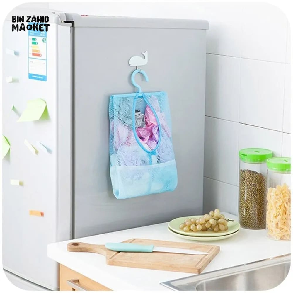 BATHROOM HANGING BREATHABLE MESH BAG