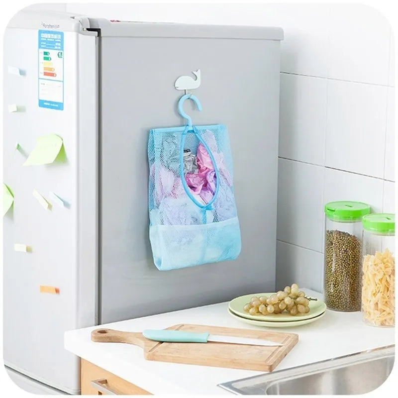 BATHROOM HANGING BREATHABLE MESH BAG