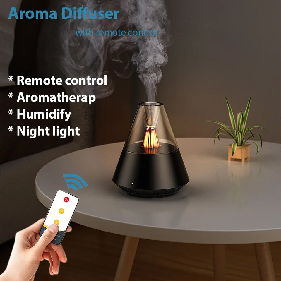 VOLCANIC AROMA HUMIDIFIER WITH NIGHT LIGHT