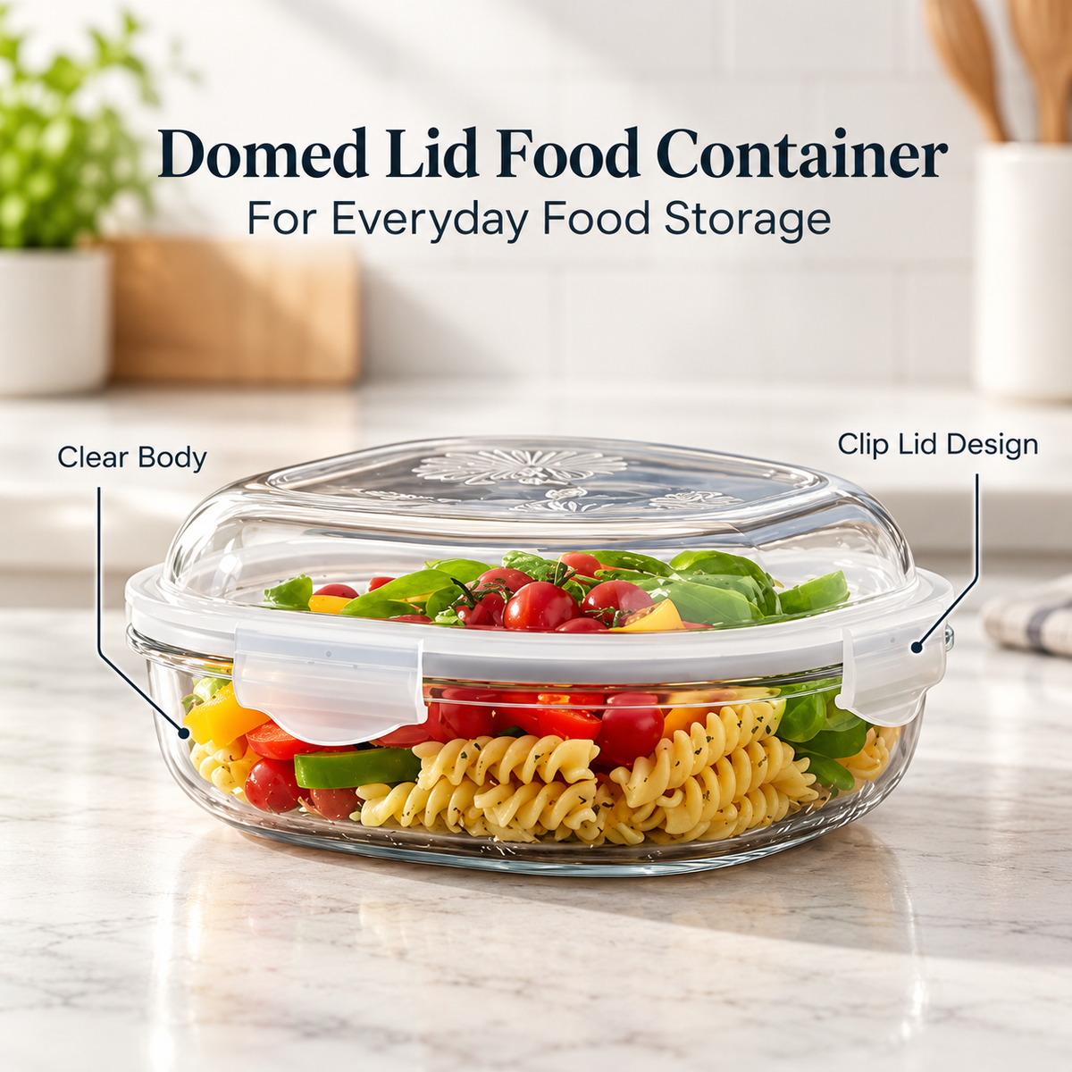 Limon Domed Lid Food Container - 1.250 ml
