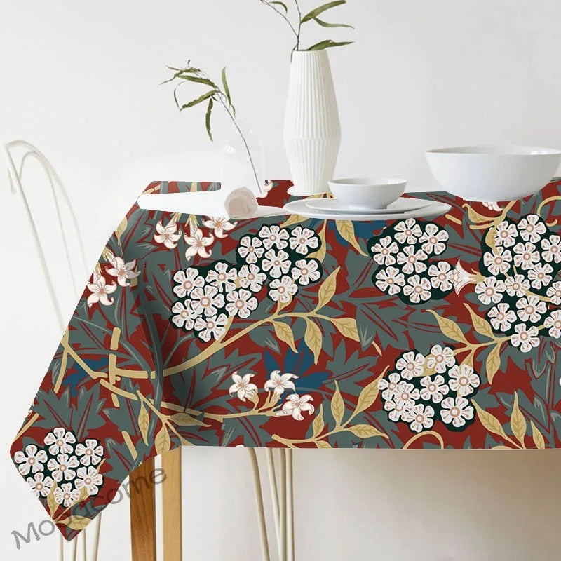 FLORAL WATERPROOF TABLE CLOTH