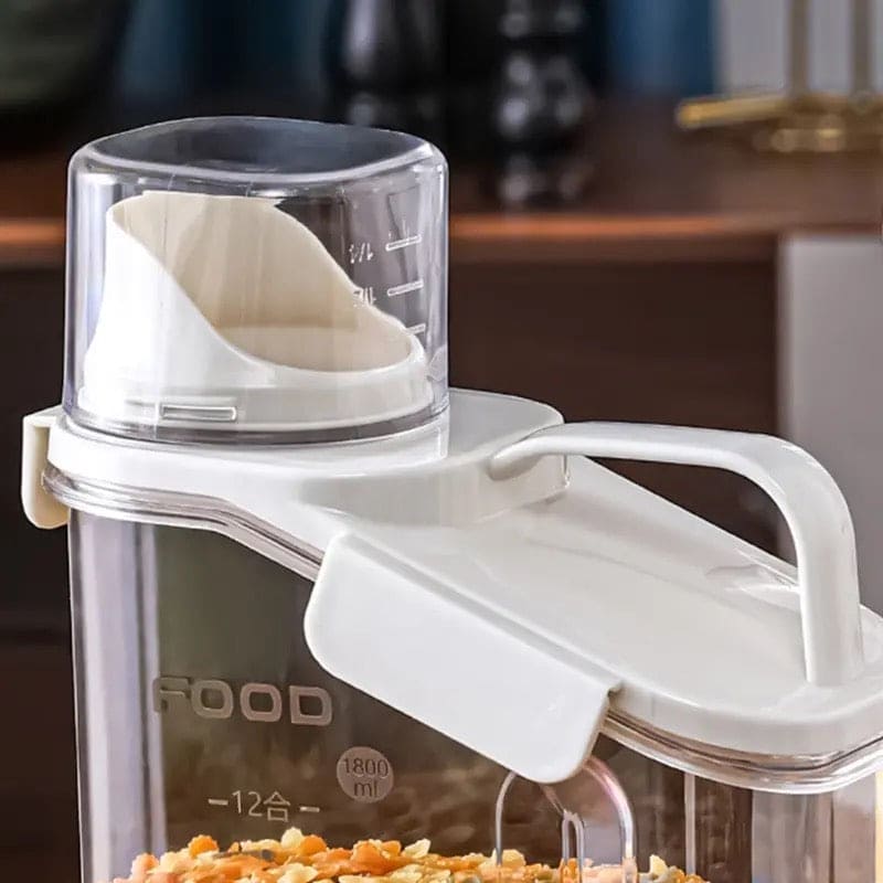 MOISTURE-PROOF CEREAL DISPENSER FOOD JAR