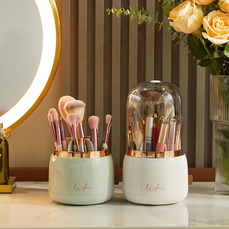 LUXOR ROTATING MAKEUP BRUSH ORGANIZER