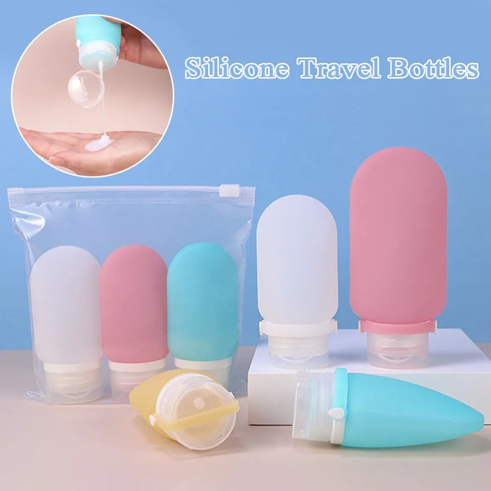 TRAVEL SILICONE TOILETRIES BOTTLES