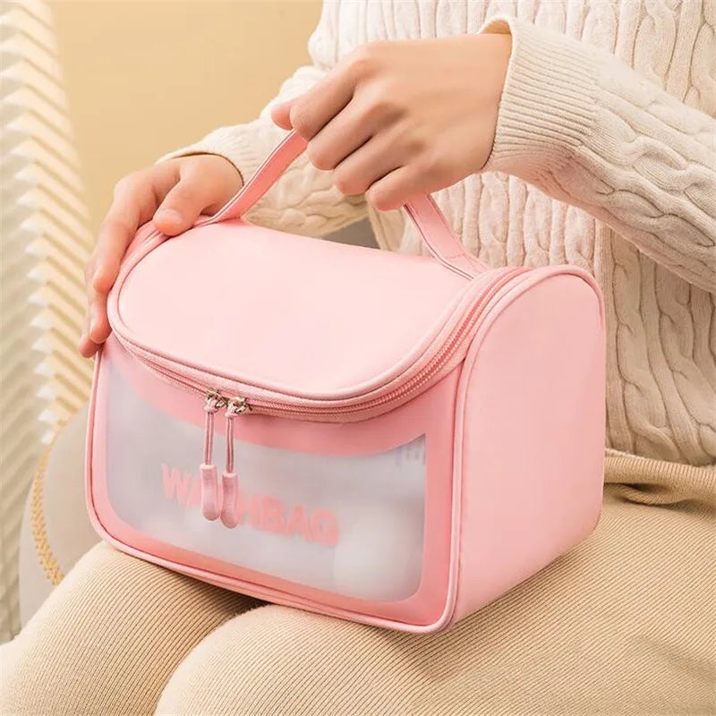 TRANSPARENT TRAVEL COSMETIC BAG