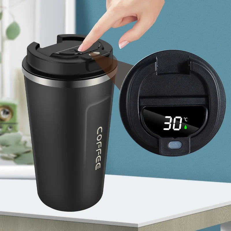 COFFEE CUP WITH TEMPERATURE DISPLAY