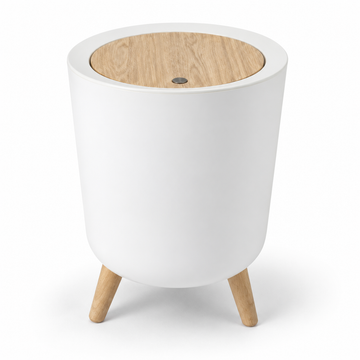 Danny Home White Tripod Waste Bin - 7 LITRE