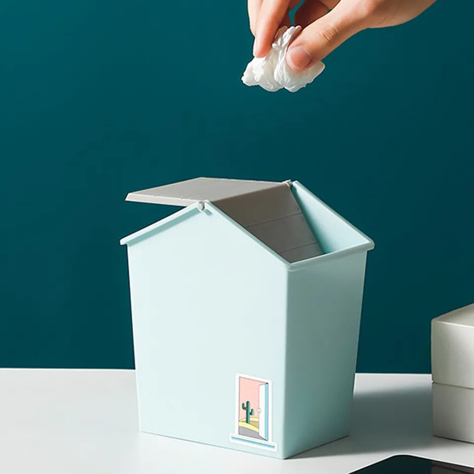 MINI HOME SHAPED DUST BIN