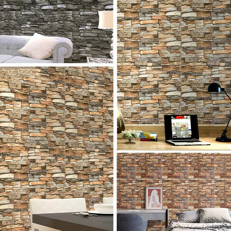 SELF ADHESIVE WALL BRICK SHEET