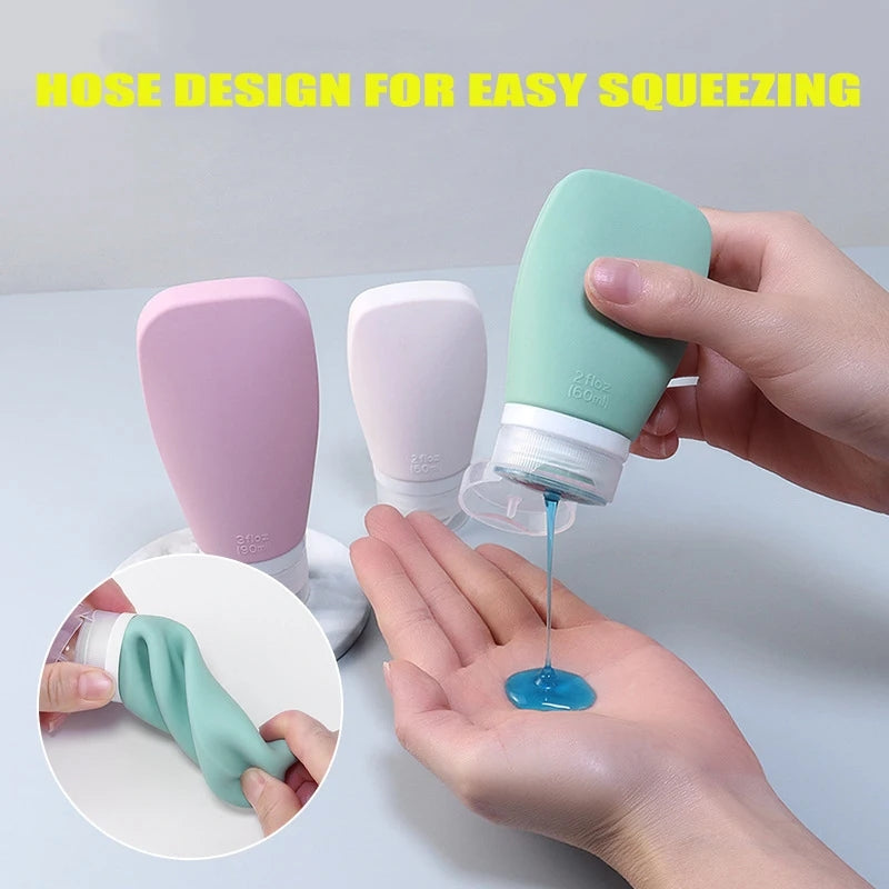 TRAVEL SILICONE TOILETRIES BOTTLES