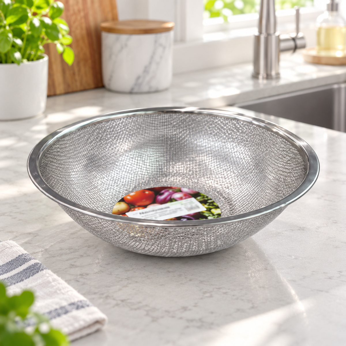 Danny Home Mesh Strainer Bowl - 18.2cm