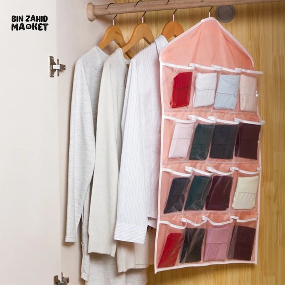16X POCKETS SOCKS ORGANIZER