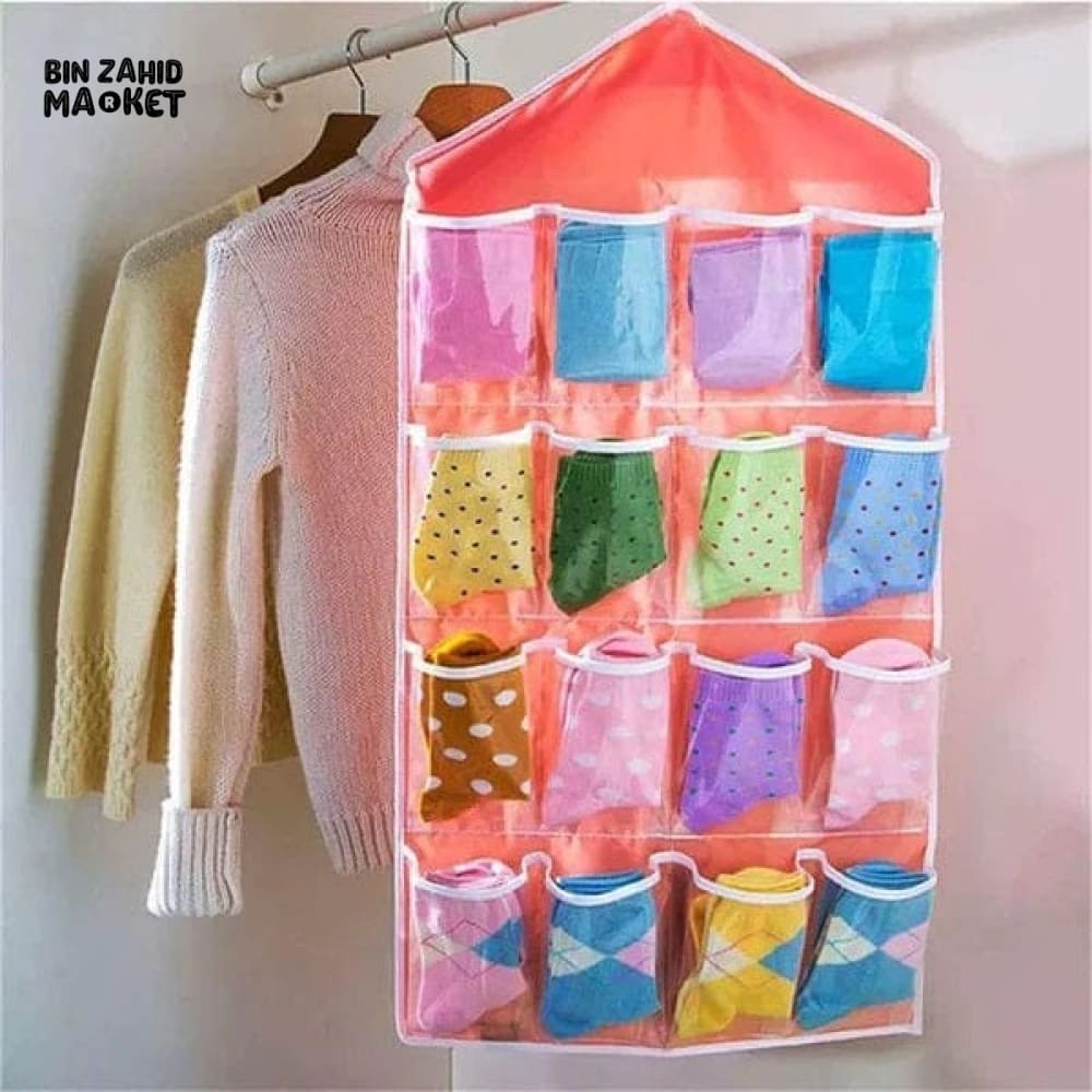 16X POCKETS SOCKS ORGANIZER