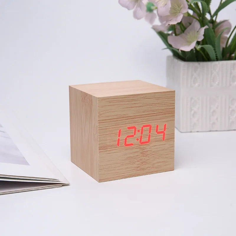 WOODEN ALARM CLOCK