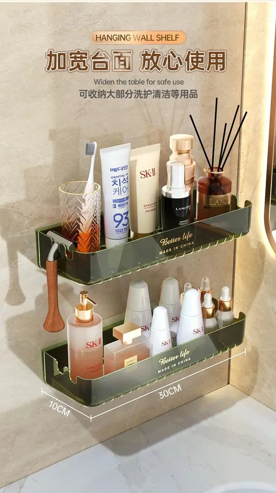 WALL MOUNTED TRANSPARENT SHELF