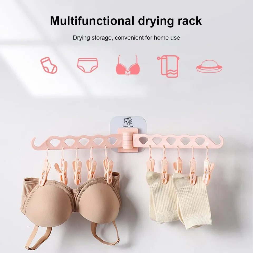 WALL MOUNTED CLOTHES DRYING RACK