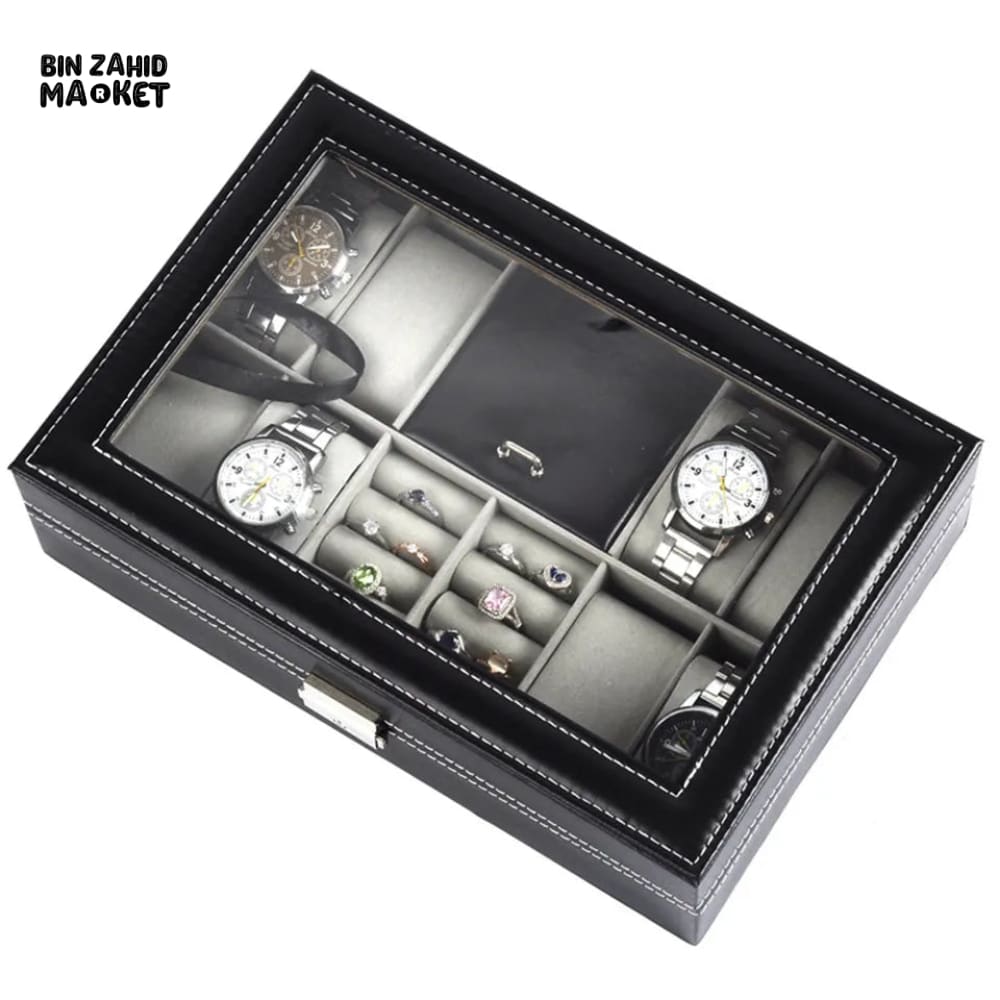 8X SLOTS WATCH + RINGS HOLDER