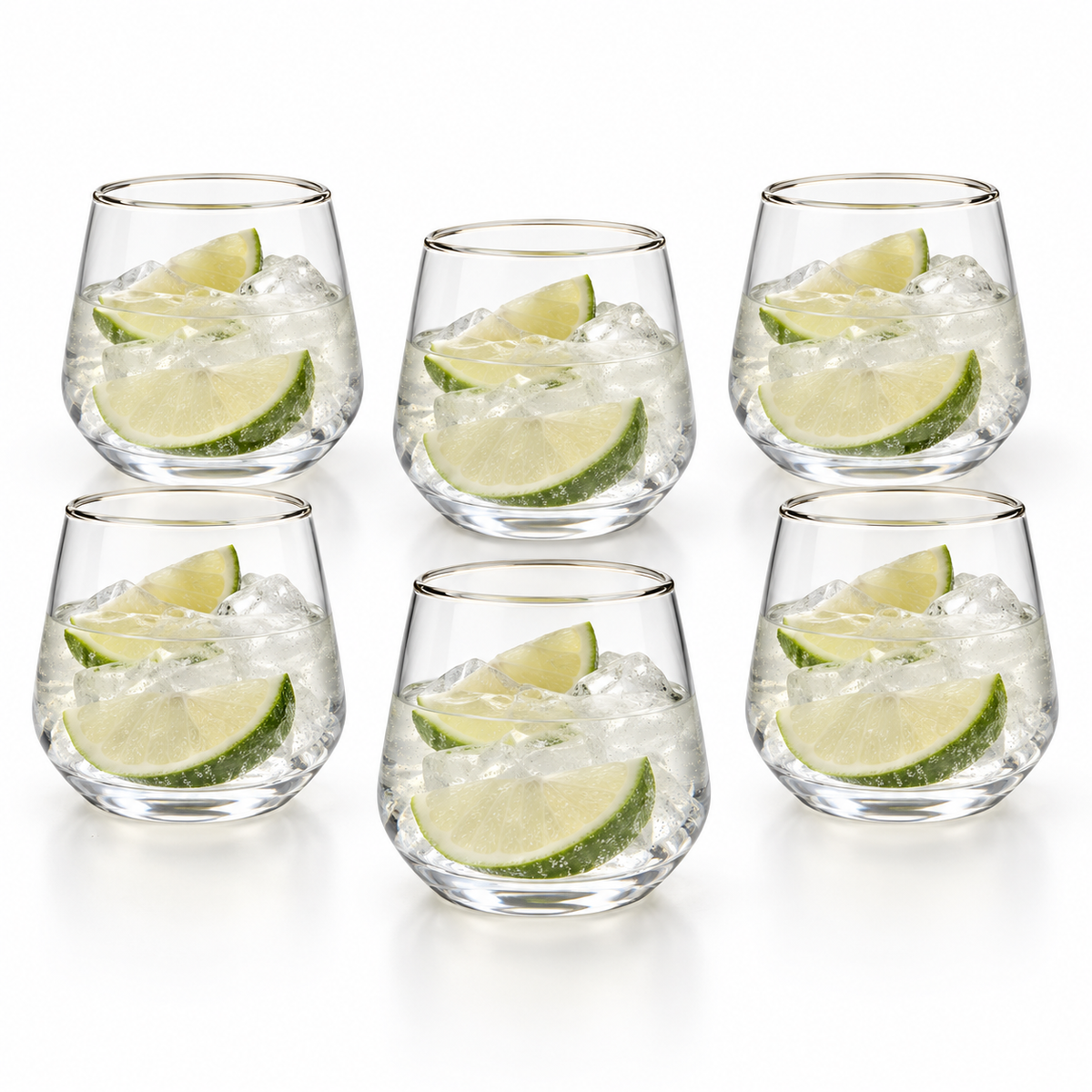 Danny Home 6 Piece Rounded Glass Set - 420 ml