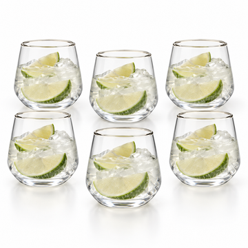Danny Home 6 Piece Rounded Glass Set - 420 ml