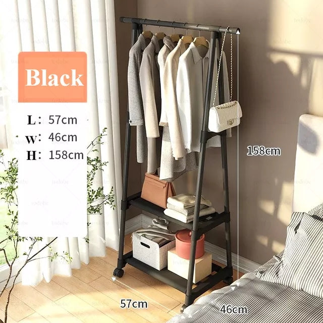 TRIANGLE COAT HANGER RACK - BLACK