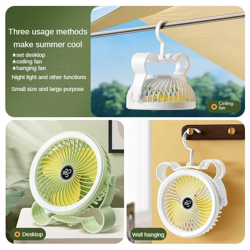 RECHARGEABLE STAND FAN LIGHT